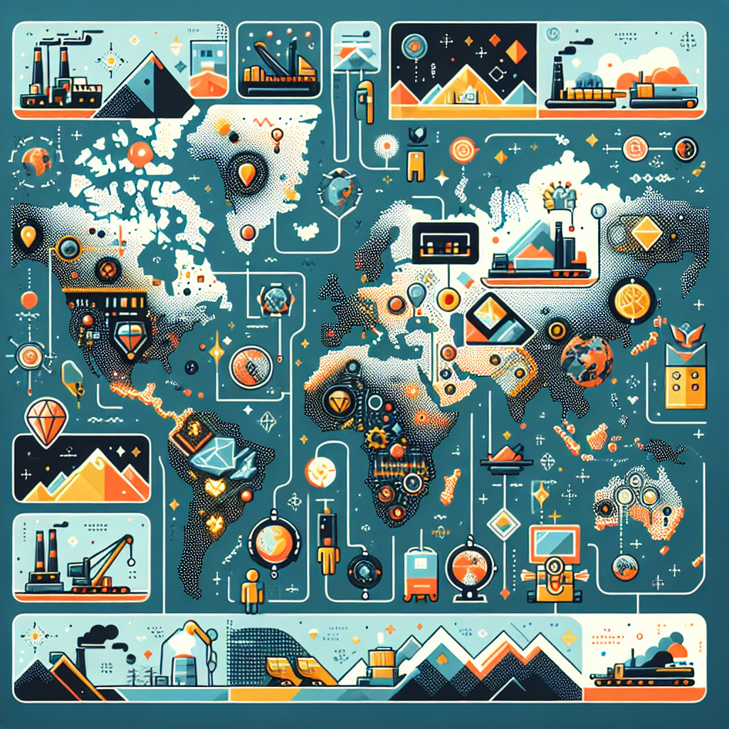 Strategic locations of mining facilities worldwide Global Mining Facilities Map